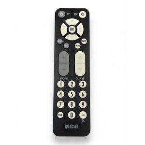 RCA TV Cable Box Remote Control Black Gray OEM Replacement Tested Working